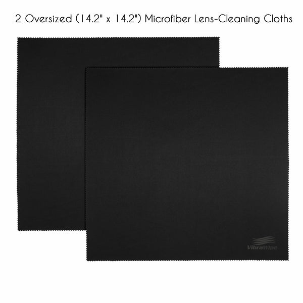 Starter Pack (6 Cloths). 4 x All-Purpose Cleaning Cloths, 2 x Oversized Lens Cleaning Cloths for LCD, Tablets, Lenses - VibraWipe